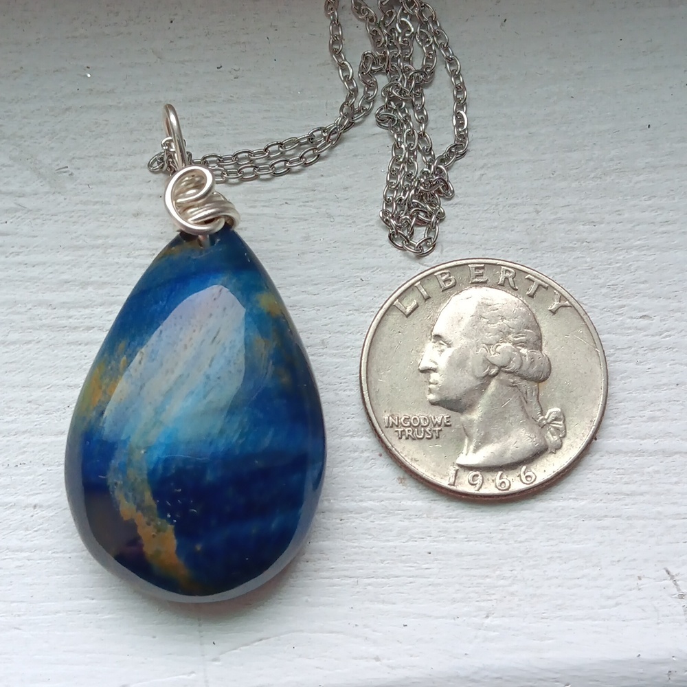 Unique Tiger Eye Pendant Necklace Grade AAA - Picture 4 of 4